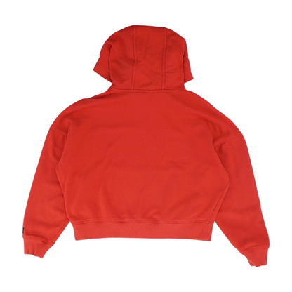 Red Solid Hoodie Pullover