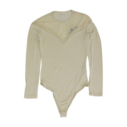 Beige Bodysuit Blouse