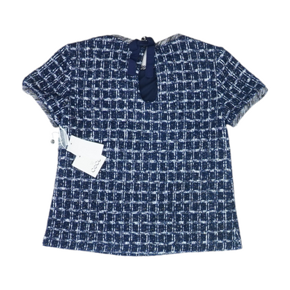 Navy Check Blouse