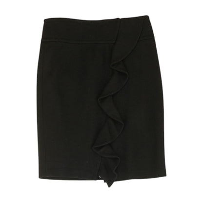 Black Solid Mini Skirt