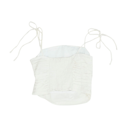 White Cropped Blouse