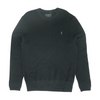 Black Solid Pullover Sweater