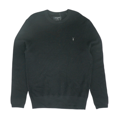 Black Solid Pullover Sweater
