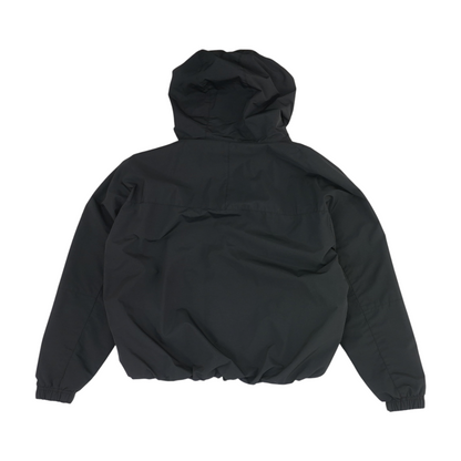 Black Solid Rain Jacket