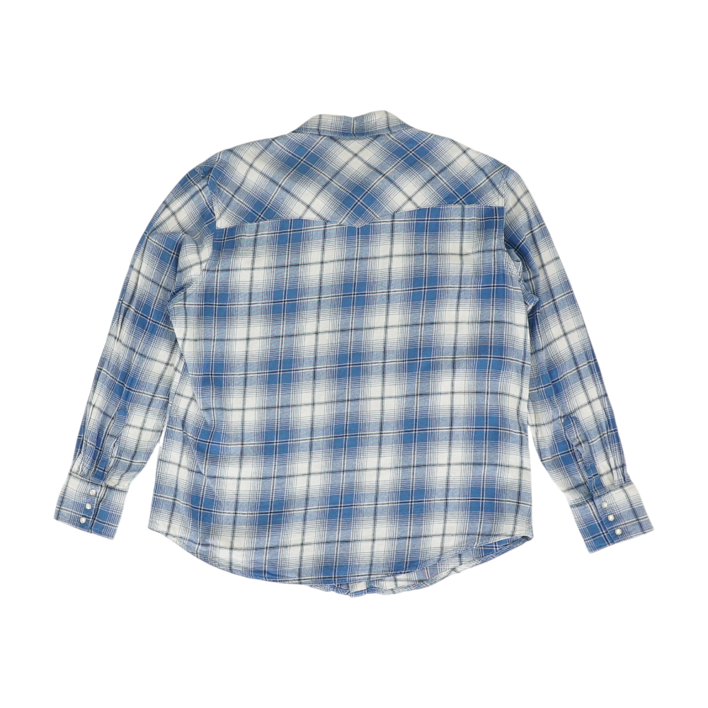 Blue Plaid Flannel Button Down