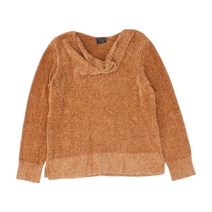 Brown Petite Pullover Sweater