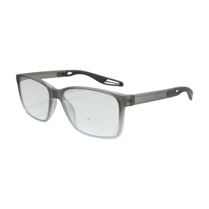 Gray Rectangle Prescription Eyewear