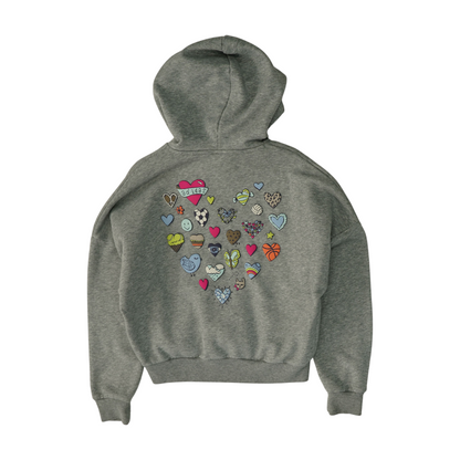 Gray Graphic Hoodie Pullover