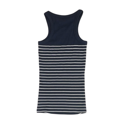 Navy Striped Tank Knit Top