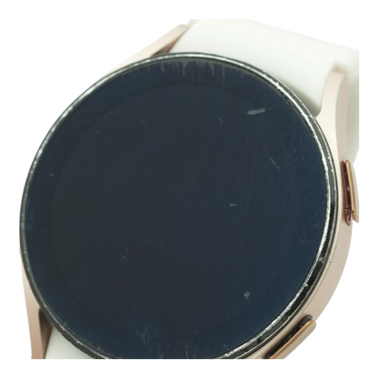 40mm Galaxy Watch4 Silver Smartwatch White Band S/M