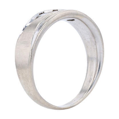 1/2 ctw 10K White Gold Diamond Band