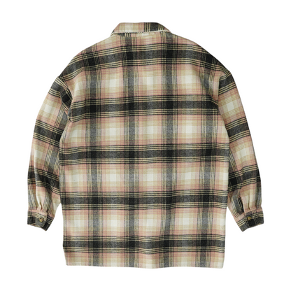 Pink Plaid Flannel Button Down