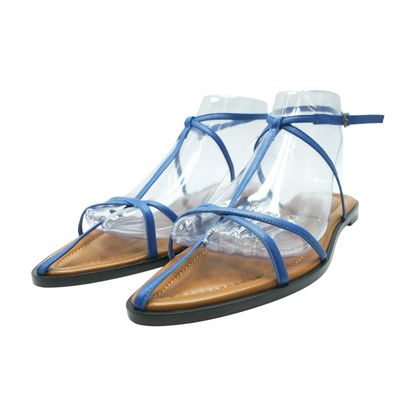Blue Flat Sandals