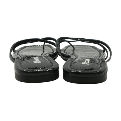 Black Flat Sandals