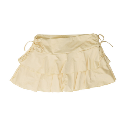 Cream Mini Skort