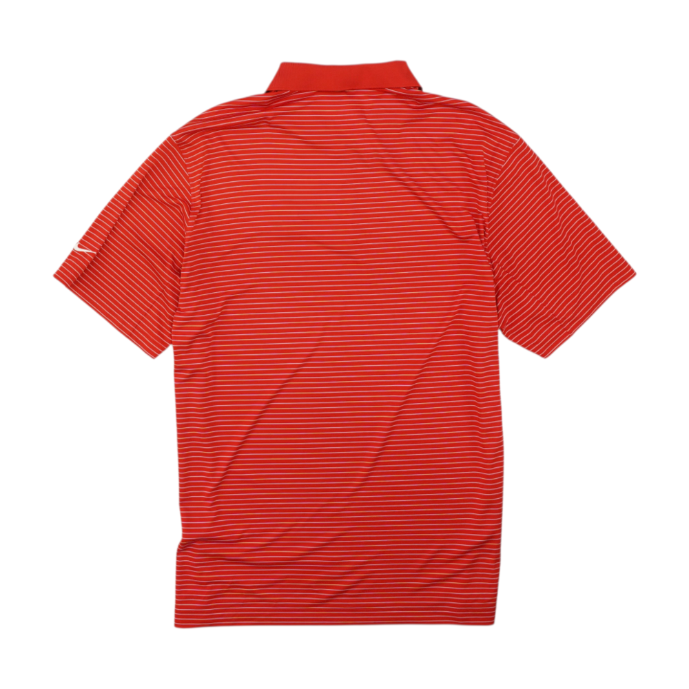 Red Striped Short Sleeve Polo