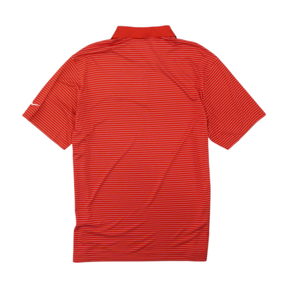 Red Striped Short Sleeve Polo