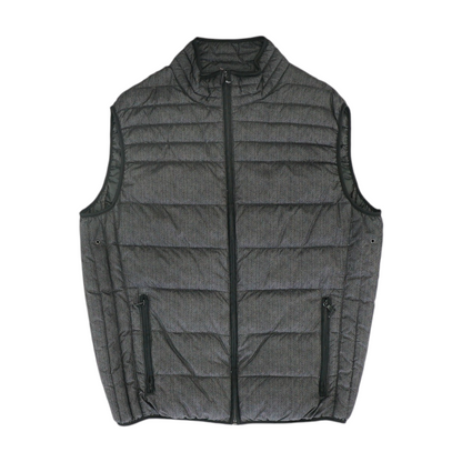 Gray Herringbone Vest
