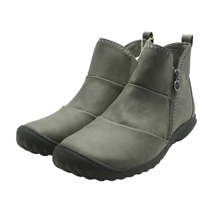 Gray Ankle Boots