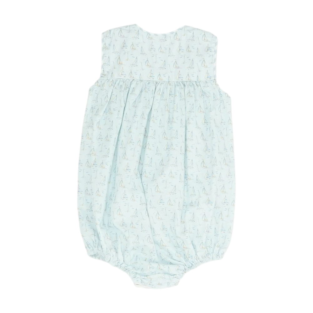 Blue Graphic Sleeveless One-Piece