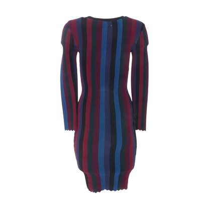 Multi Striped Midi Dress