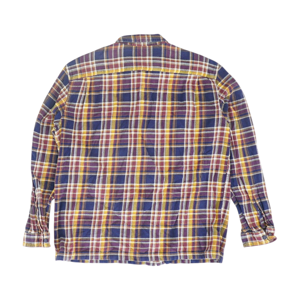 Blue Plaid Flannel Button Down