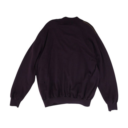 Maroon Solid 1/4 Zip Sweater