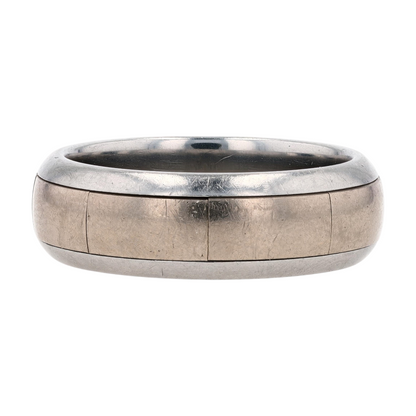 18K White Gold Band Ring