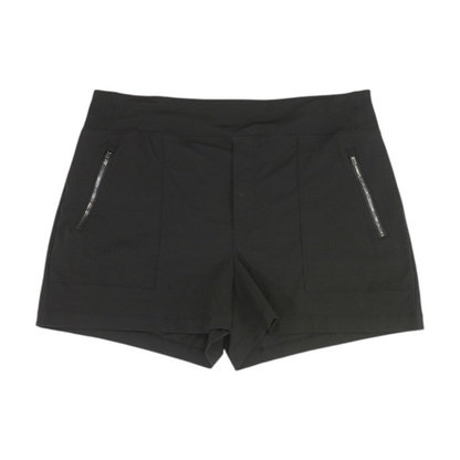 Black Solid Shorts