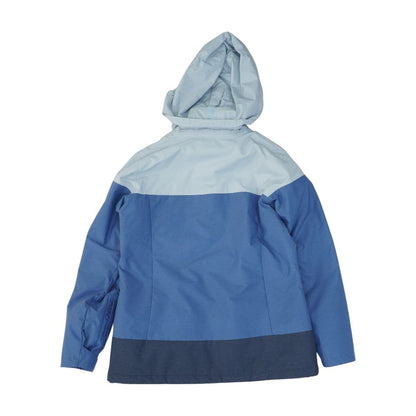 Blue Color Block Ski Jacket