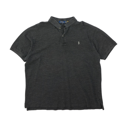 Charcoal Big & Tall Solid Short Sleeve Polo
