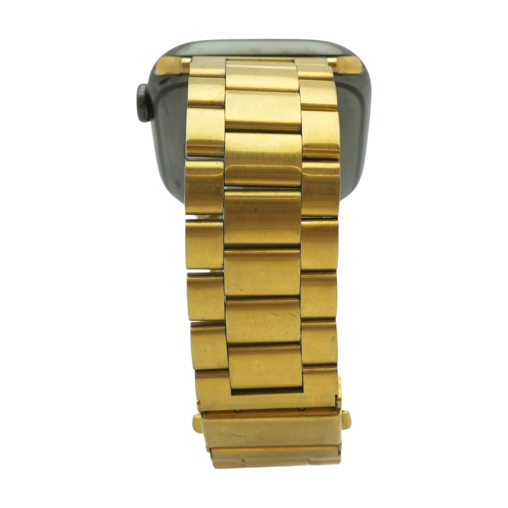 46mm Series 10 Black Smartwatch Gold Band M/L