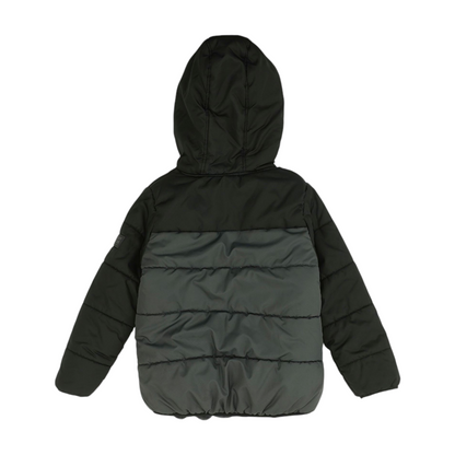 Gray Color Block Jacket
