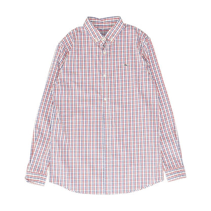 White Check Long Sleeve Button Down