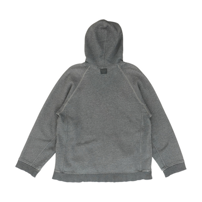 Gray Solid Hoodie Pullover
