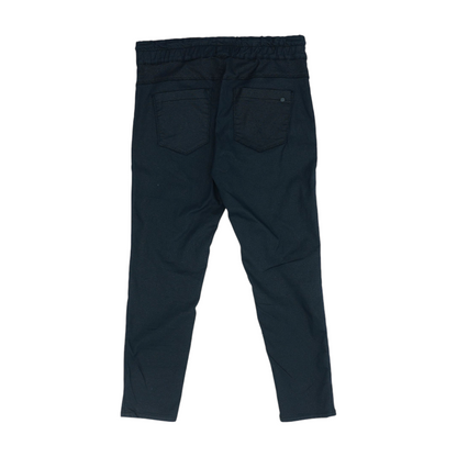 Black Check Tapered Pants