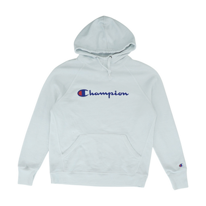 White Solid Hoodie Pullover