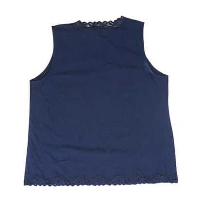 Navy Petite Blouse