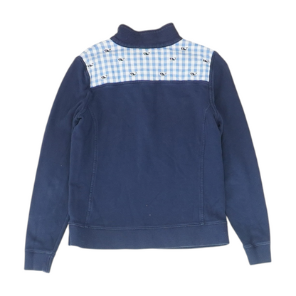 Navy Color Block 1/4 Zip Pullover