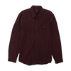 Burgundy Solid Flannel Button Down