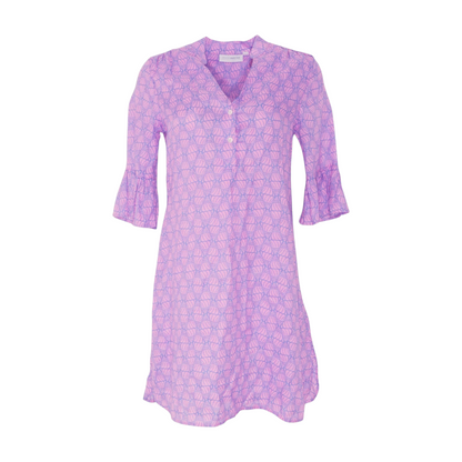 Pink Print Mini Dress