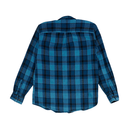 Blue Plaid Flannel Button Down