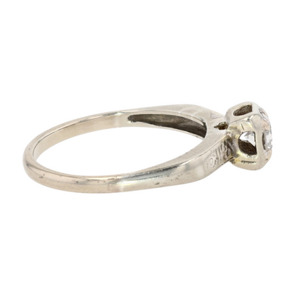 1/3 ctw 14K White Gold Diamond Engagement Ring