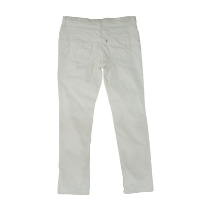 White High Rise Straight Leg Jeans