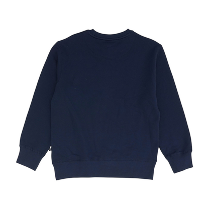 Navy Solid Sweatshirt Pullover