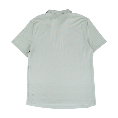 Gray Solid Short Sleeve Polo