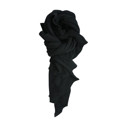 Black 100% Cashmere Scarf