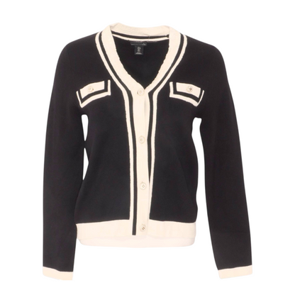 Black Cardigan Sweater