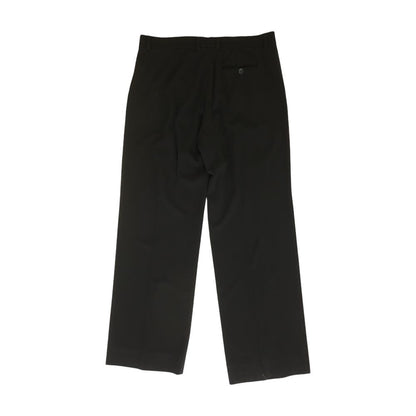 Black Solid Dress Pants