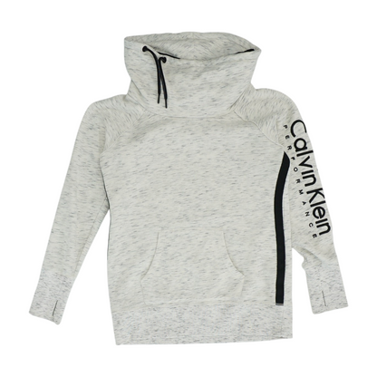 Gray Solid Hoodie Pullover